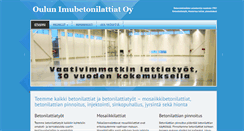 Desktop Screenshot of imubetonilattiat.fi