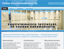 Tablet Screenshot of imubetonilattiat.fi